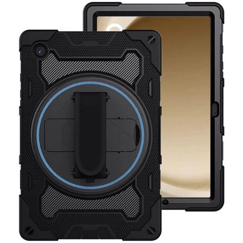 Аксесуар для планшетних ПК BeCover Stand Case Horizontal Handle Black для Samsung Galaxy Tab A9 Plus SM-X210/SM-X215/SM-X216 (712915): Матеріал Полиуретан + поликарбонат