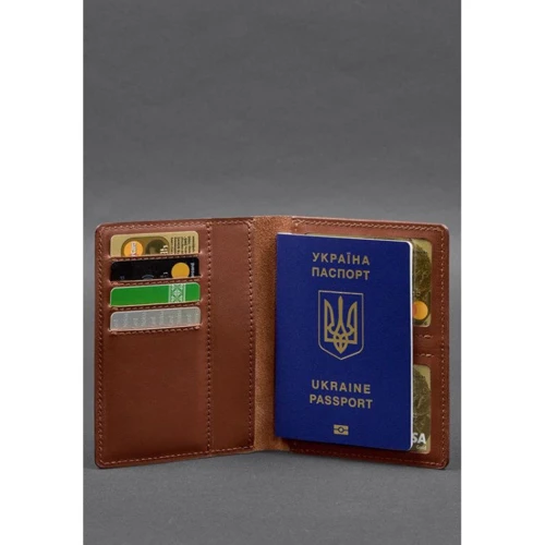 Органайзер для документів BlankNote 6.1 світло-коричневий (BN-OP-6-1-k): Матеріал Натуральная кожа
