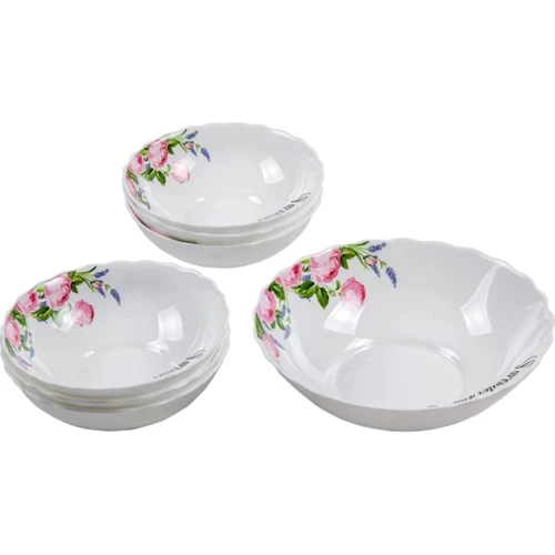 Набор салатников Vittora Красочные розы Wave 7 шт (VT-420СR): Тип Набор салатников