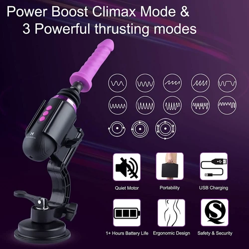 Мини секс-машина Hismith Mini Capsule Sex-Machine with Strong Suction APP, очень мощная, перезаряжаемая, пульт ДУ