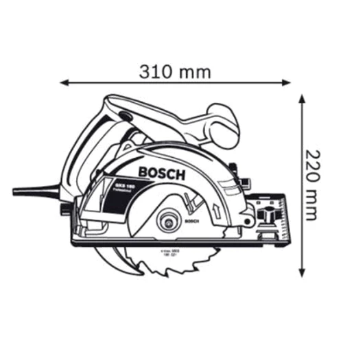 Пила дискова Bosch GKS 160 (0601670000): Тип дискова