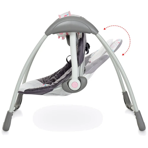 Крісло-гойдалка Mastela Deluxe Portable Swing Сіро-рожева (6504): Тип крісло качалка