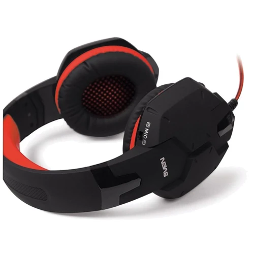 Наушники SVEN AP-G988MV Black/Red: Тип крепления оголовные
