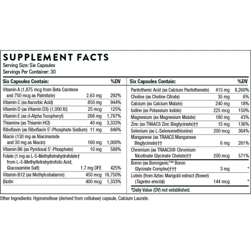 Thorne Research Men's Multi 50+, 180 Capsules (THR-01132): Тип мультивітаміни