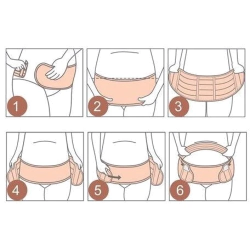 Бандаж для беременных эластичный пояс на липучках UFT Bandage 1 L Beige (UFTbandage1L) фото 6