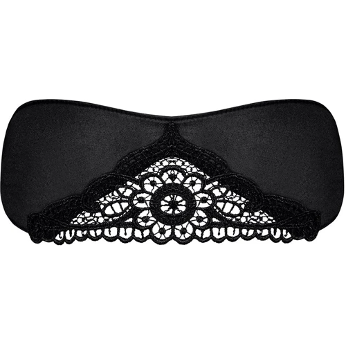 Сексуальна пов'язка на очі Obsessive Satinia, чорний