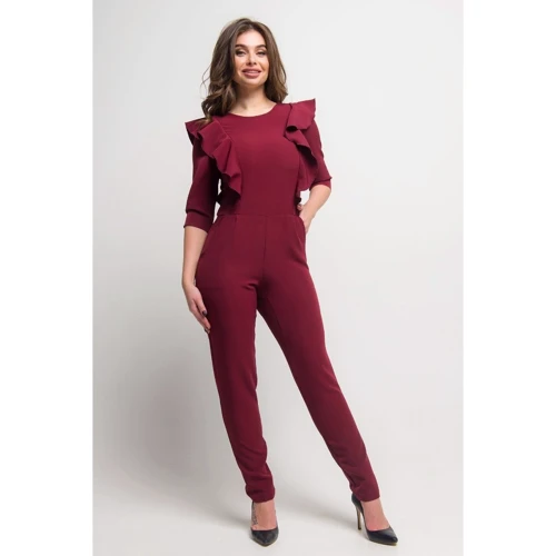 Комбинезон FLFashion Беше МКБ 1671 M бордовый