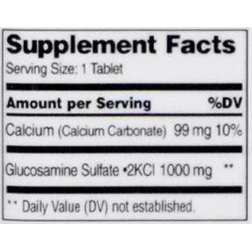 21st Century Glucosamine Relief Maximum Strength 1,000 mg 120 Tablets (CEN-22215): Тип Глюкозамин