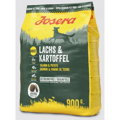 Сухий корм для собак Josera Lachs & Kartoffel Лосось та Картопля Вага: 0.9 кг (50006127)