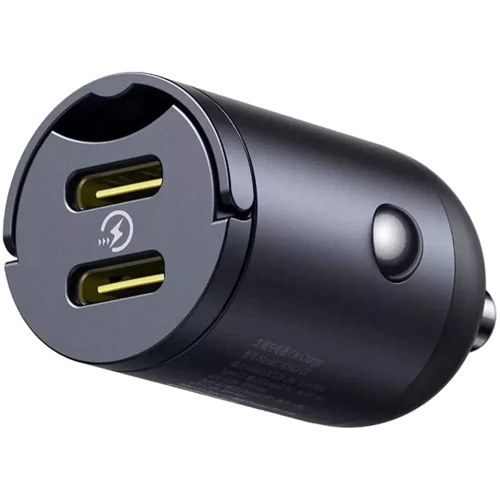 Зарядное устройство Baseus Car Charger 2xUSB-C Tiny Star Mini 30W Black (C00035001121-03): Кабель в комплекте отсутствует