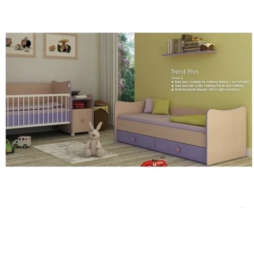 Кроватка-трансформер Bertoni Trend Plus (white/violet)