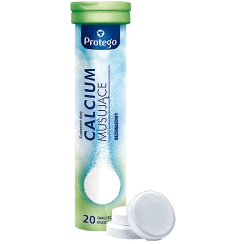 Protego Calcium Musujace Кальцій 20 шипучих таблеток