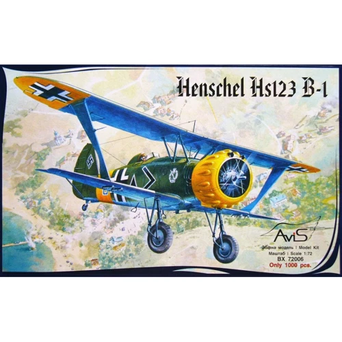Модель Avis Штурмовик Henschel Hs123 B-1 (AV72006)