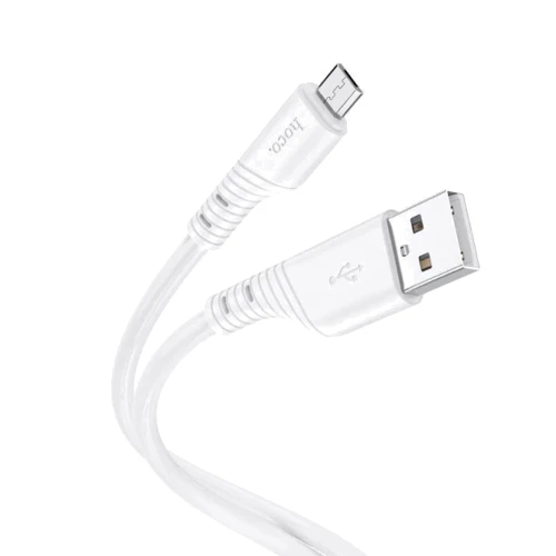 Кабель Hoco USB Cable to MicroUSB X97 Crystal 2.4A 1m White: Длина 1 м