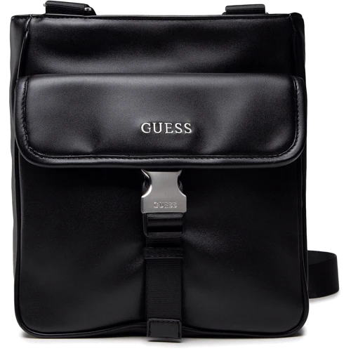 Мужская сумка через плечо Guess Scala Crossbody With Flap черная (HMSCLAP1325-BLA)