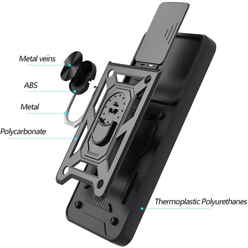 Чохол для телефона Mobile Case Camshield Serge Magnetic Ring Black для Samsung M536 Galaxy M53 5G: Тип накладка на задню частину