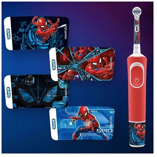 Зубная щетка Braun Oral-B D100.413.2K Spiderman: Технология чистки возвратно-вращательная