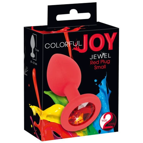 Анальная пробка Orion - Colorful Joy Jewel Red Plug Small