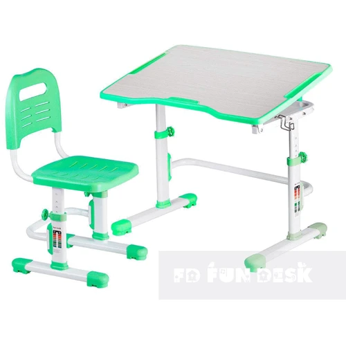 Комплект FunDesk Парта і стілець-трансформери Vivo II Green: Вік дитини від 3-х років