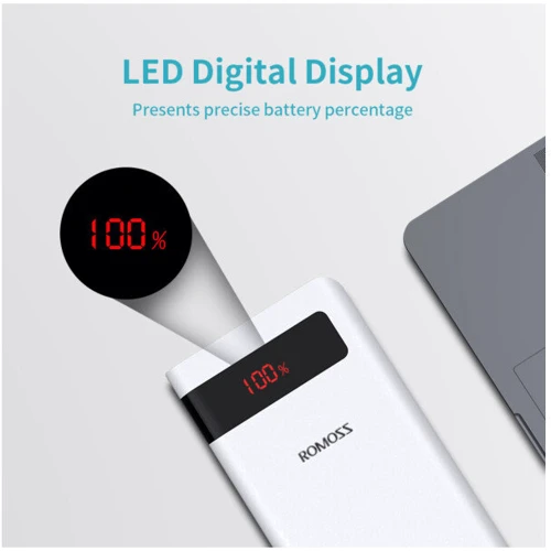 Внешний аккумулятор Romoss Power Bank 20000mAh Sense6PS+ White (PSN20-112-1134) фото 9
