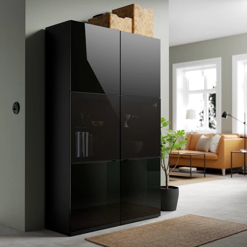 Книжкова шафа ІКЕА BESTÅ Selsviken 120х42х193 см (390.594.57) фото 3