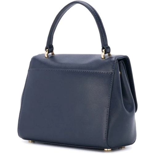 Жіноча сумка-сетчел Michael Kors Mott Small Satchel синя (30S8GOXS1L414): Фактура матова, Гладка