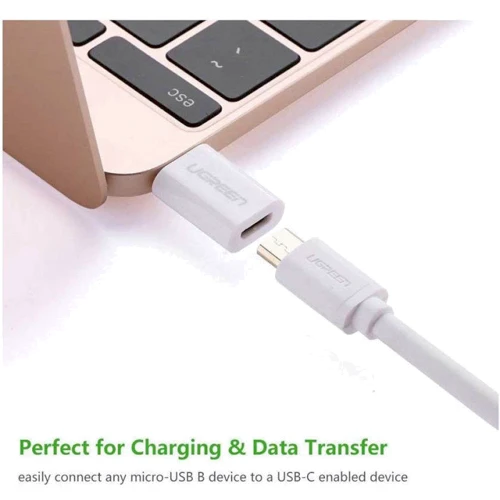 Адаптер Ugreen Adapter US157 USB-C to MicroUSB White (30154): Інтерфейс підключення USB-C