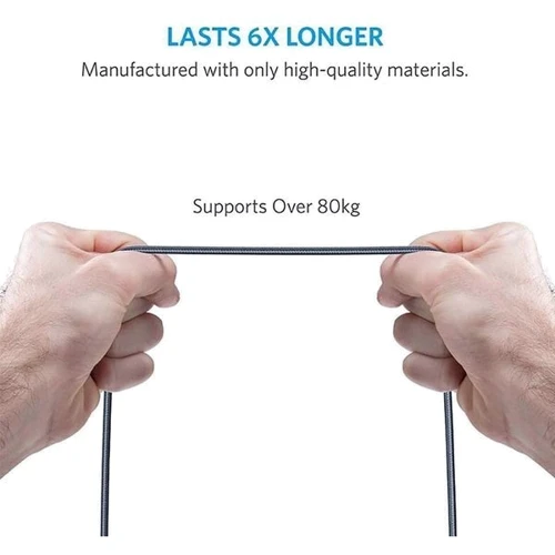 Кабель ANKER USB Cable to Lightning Powerline Select + 1.8m Black (A8013H11): Довжина 1.8 м