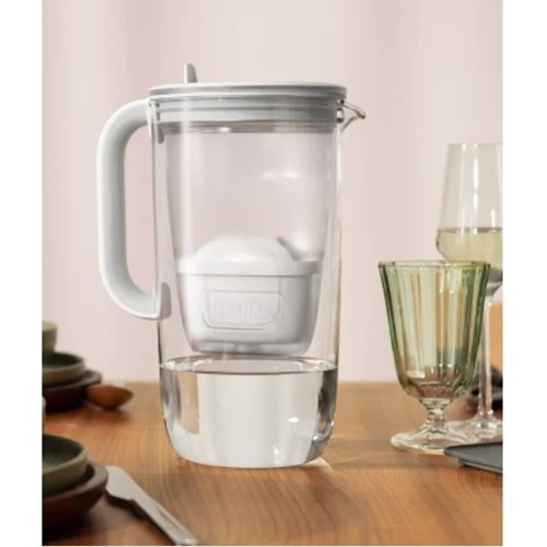 Фільтр-глечик BRITA Glass Jug One скляний 2.5 л (1.7 л очищеної води) з фільтр-картриджем, синій (1050452) фото 3