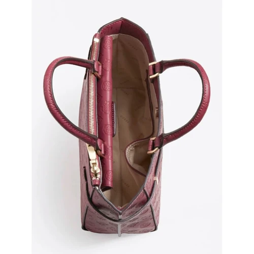 Женская сумка тоут Guess Bea Society Satchel сливовая (HWVS8132060-PLU): Страна производитель США