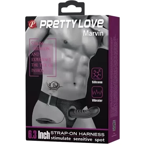 Полый страпон с вибрацией Pretty Love Marvin (BW-022054)
