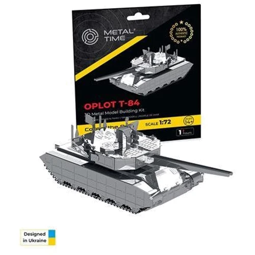 Колекційна модель-конструктор Metal Time Oplot T-84 ОПЛОТ український танк (MT058) фото 7