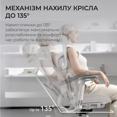 Офисное кресло Sihoo DORO S100 Mesh White (S100-M302)