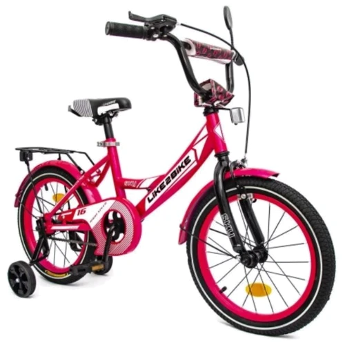 Велосипед подростковый 2-х колесный 16'' 211603 (RL7T) Like2bike Sky, розовый, рама сталь, со звонком