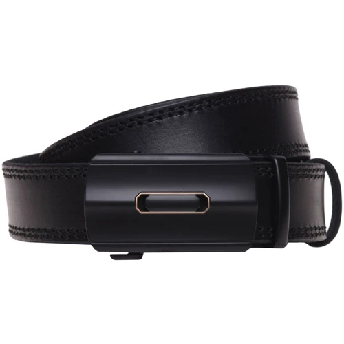 Мужской ремень Borsa Leather черный (brvgenav11)