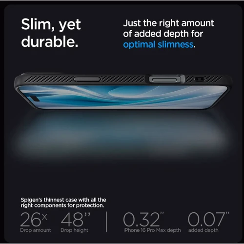 Чехол для iPhone Spigen Liquid Air Matte Black (ACS07988) for iPhone 16 Pro Max фото 17