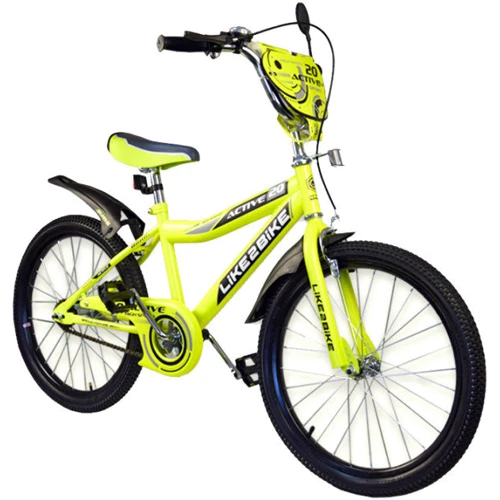 Велосипед детский 2-х колёсный 20" 192029 Like2bike Active, жёлтый