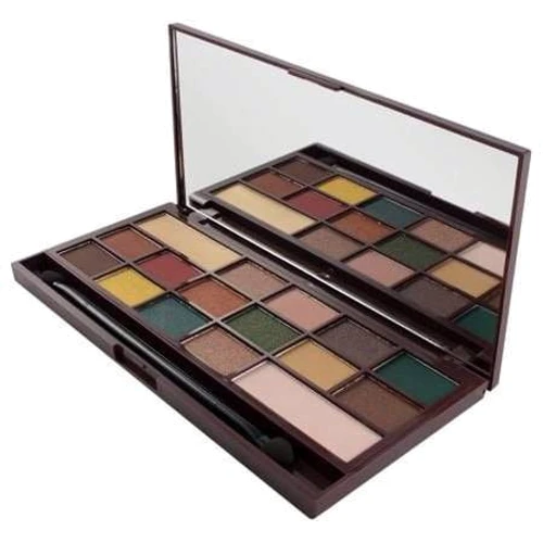 Makeup Revolution Chocolate Pigment Palette Mint Chocolate Тени для век Палетка 16 цветов 22 g: Вид Палетки теней