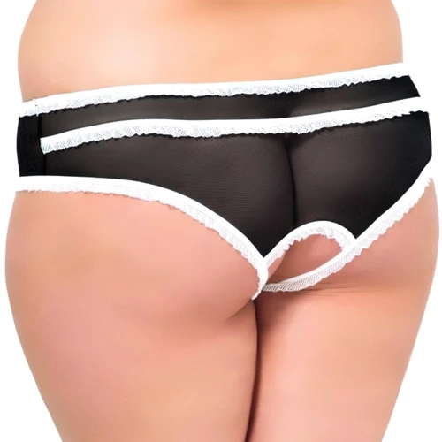Женские стринги SoftLine String 2471 Plus Size, XXXL (black)