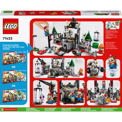 Конструктор LEGO Super Mario Битва в замке Драй Боузера. Дополнительный набор (71423): Рекомендуемый возраст 8+