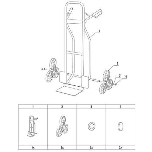 Тележка вантажний Stanley SXWT-HT523: Установка Передвижная