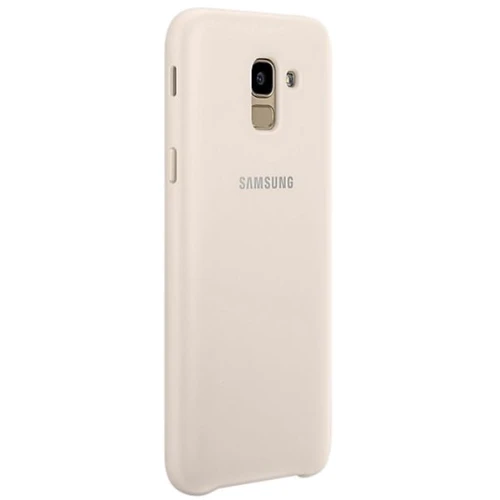 Чехол для телефонов Samsung Dual Layer Cover Gold (EF-PJ600CFEGRU) for Samsung J600 Galaxy J6 2018: Материал TPU (термополиуретан)