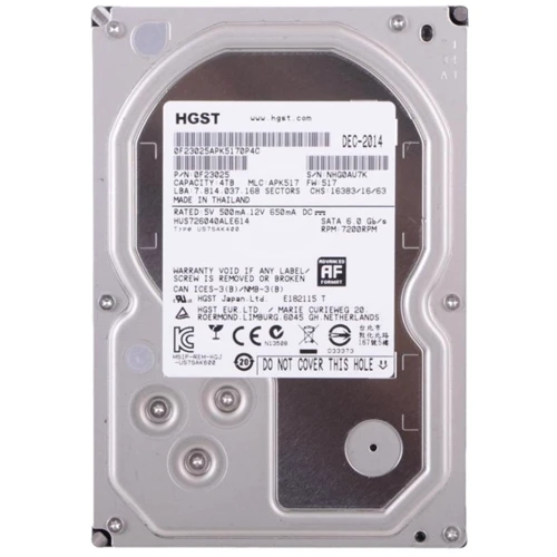 Внутренний жесткий диск HGST Ultrastar 7K6000 HUS726040ALE614/0F23025