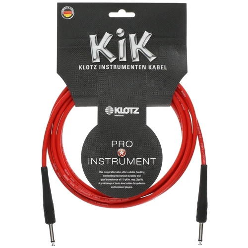 Кабель инструментальный Klotz KIK Instrument Cable Red 3 м: Производитель Klotz