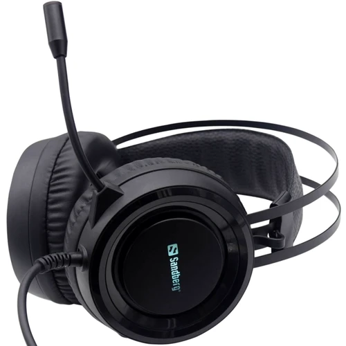 Наушники Sandberg Dominator RGB Black: Тип конструкции полноразмерные