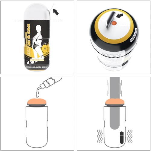 Мастурбатор с вибрацией LoveToy Sex In A Can Anus Stamina Tunnel Vibrating