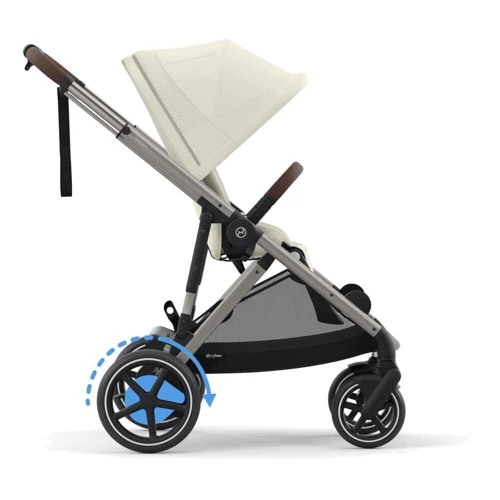 Прогулочная коляска Cybex eGazelle S TPE Seashell Beige с электродвигателем и функцией укачивания (524000541) фото 8