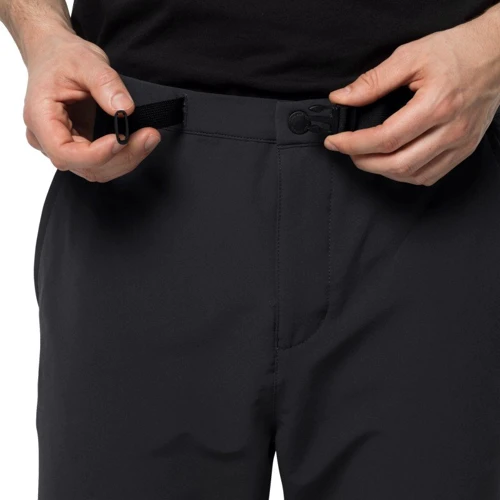 Брюки Jack Wolfskin Winter Lifestyle Pants 1506951-6000 44 черные: Состав Эластан, Полиэстер