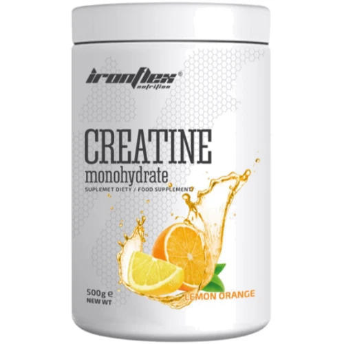 Креатин IronFlex Creatine Monohydrate 500 g / 200 servings / lemon-orange