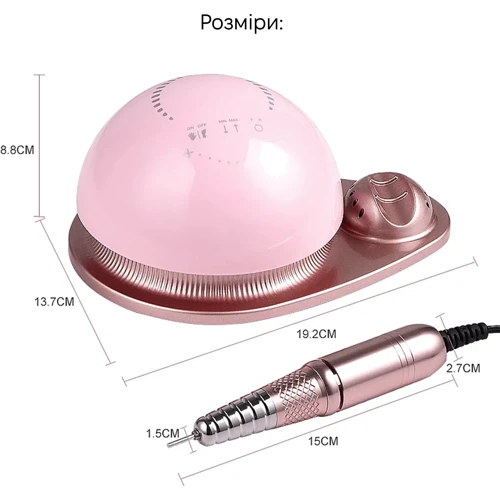 Фрезер для маникюра и педикюра SML Nail Sander M21 Pink фото 6